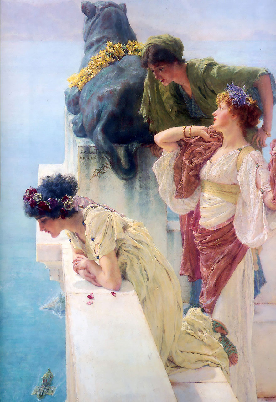 A Coing of Vantage Lawrence Alma Tadema Oil Paintings